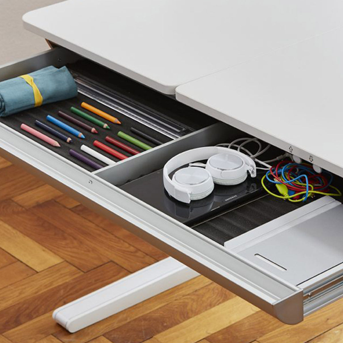 moll Giant Drawer for Champion Desk, Two Large Areas