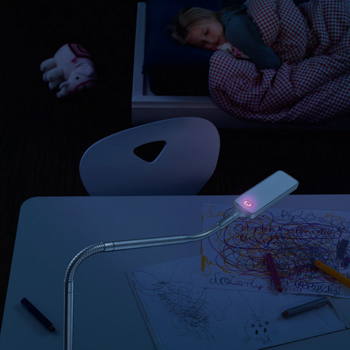 moll Flexlight LED Desk Lamp, Nightlight