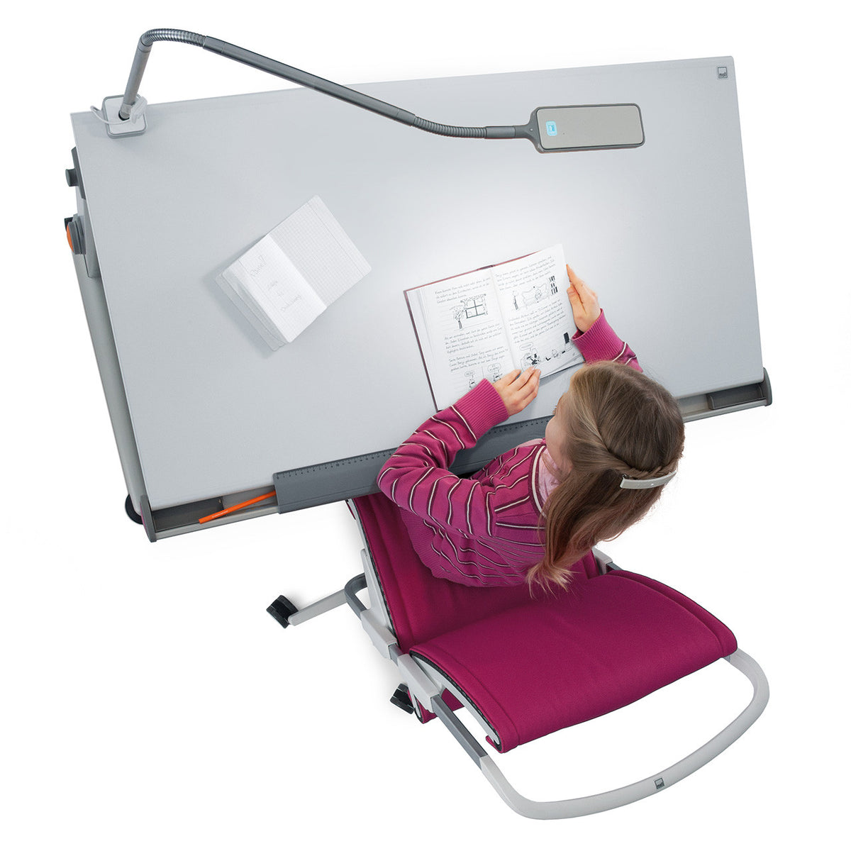 moll Flexlight LED Desk Lamp, Top View