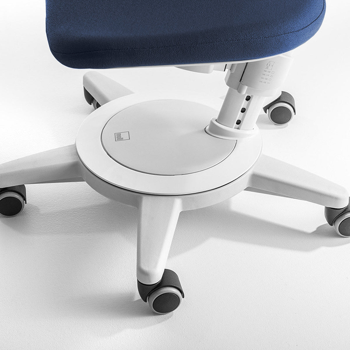moll Maximo Adjustable Chair, Universal Rolling Casters