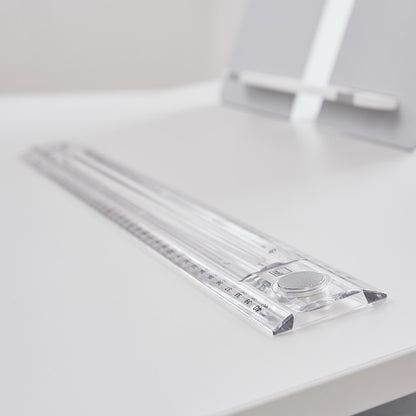 moll Champion Desk - Right Up, Magnetic Anti-Slip Strip with a Built-In Ruler