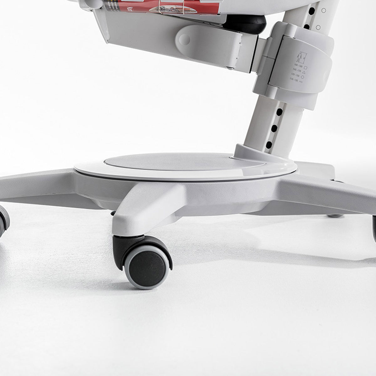 moll Maximo Adjustable Chair, Mobility on Bare Floors or Carpets