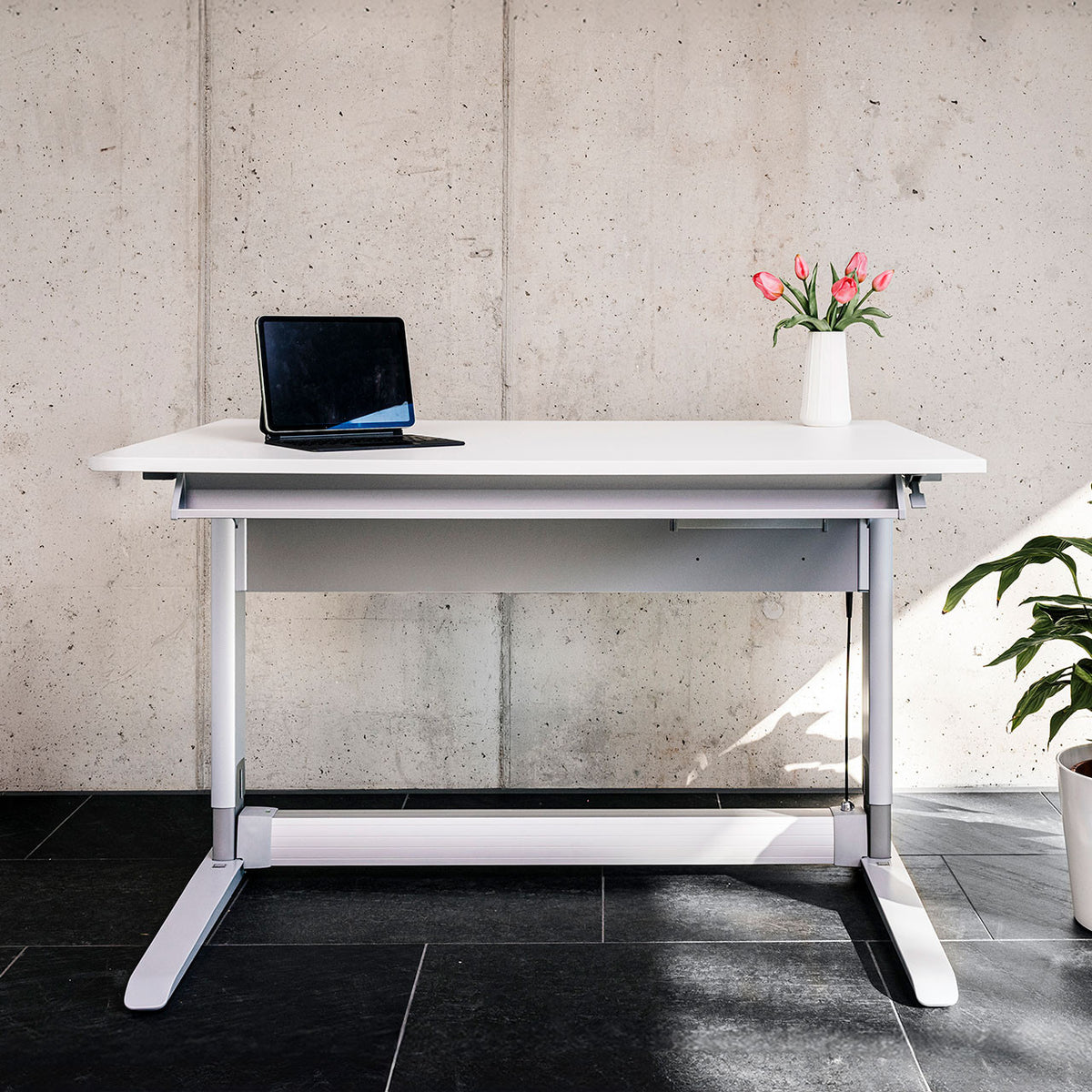 moll Express Desk 120 in a room